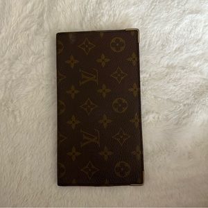 Louis Vuitton large checkbook style wallet